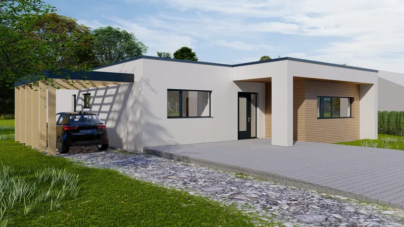 Rodinný dům – Moravský Písek II – vizualizace návrhu