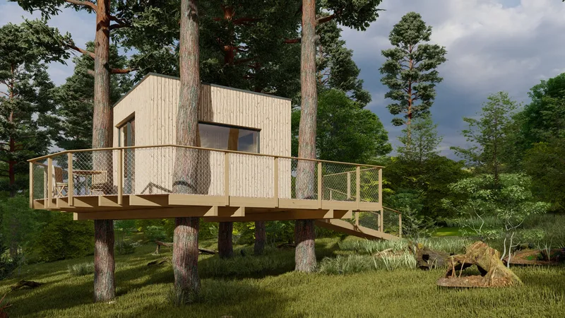 Tree house – Bojkovice – vizualizace 2